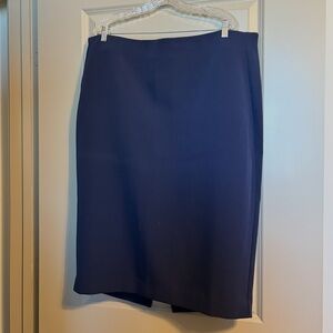 Deep Blue Pencil Skirt